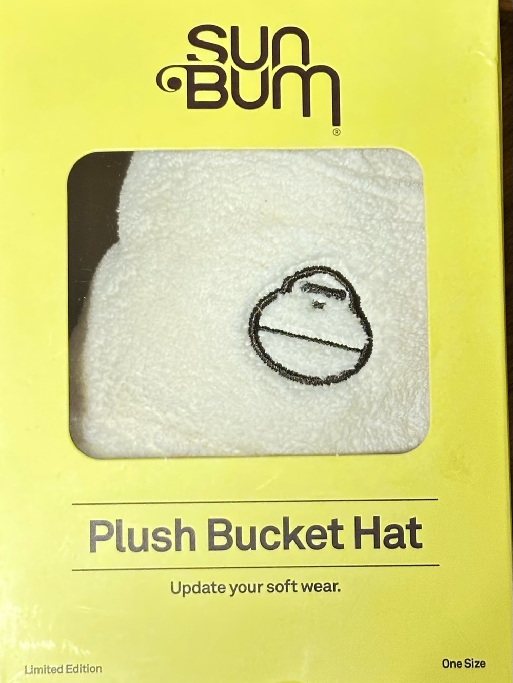 Sun Bum Kids Plush Bucket Hat in White